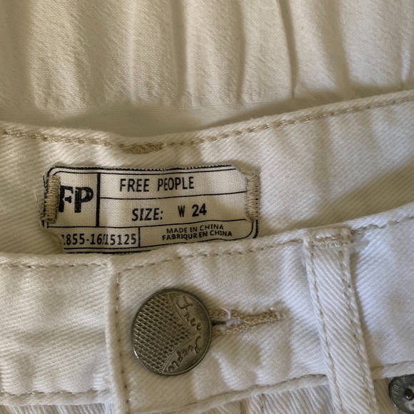 Free People Denim Shorts with Crochet Hem - Denim - Picture 5 of 6